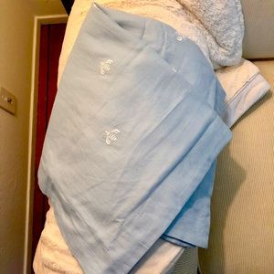 RH Euro pillow sham baby blue